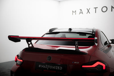 Karbonowy Spoiler Z Wewnętrznymi Wspornikami + LED pasujący do BMW M2 G87