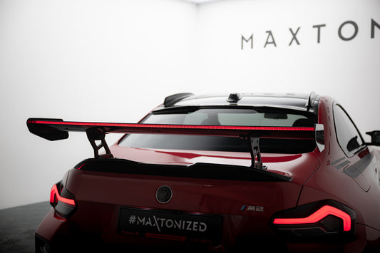 Carbon Spoiler With Internal Brackets Uprights + LED suitable for BMW M2 G87