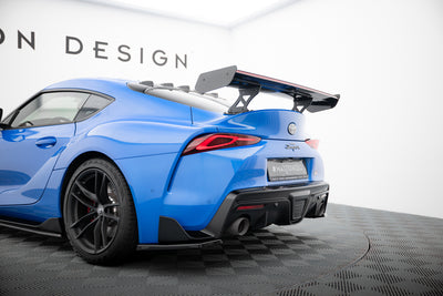 Carbon Spoiler With External Brackets Uprights + LED suitable for Toyota Supra Mk5