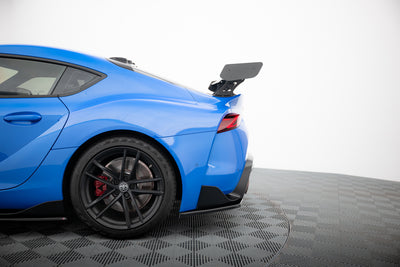Carbon Spoiler With External Brackets Uprights suitable for Toyota Supra Mk5