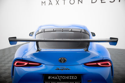 Carbon Spoiler With External Brackets Uprights suitable for Toyota Supra Mk5
