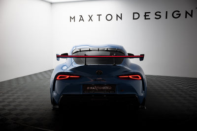Carbon Spoiler With Upper Swan Mounting + LED suitable for Toyota Supra Mk5