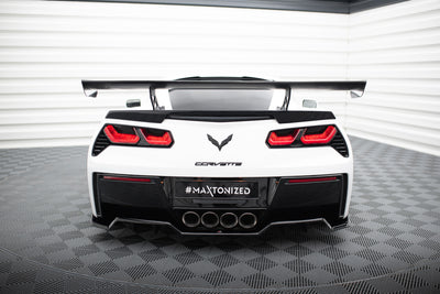 Carbon Spoiler With Internal Brackets Uprights suitable for Chevrolet Corvette Stingray / Grand Sport C7
