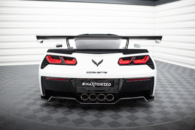 Carbon Spoiler With Internal Brackets Uprights suitable for Chevrolet Corvette Stingray / Grand Sport C7