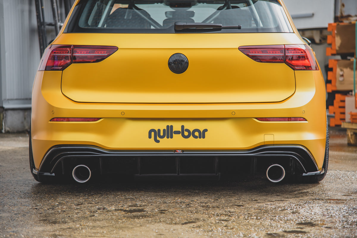 Heckansatz (GTI LOOK) mit Auspuff passend für Volkswagen Golf Mk8