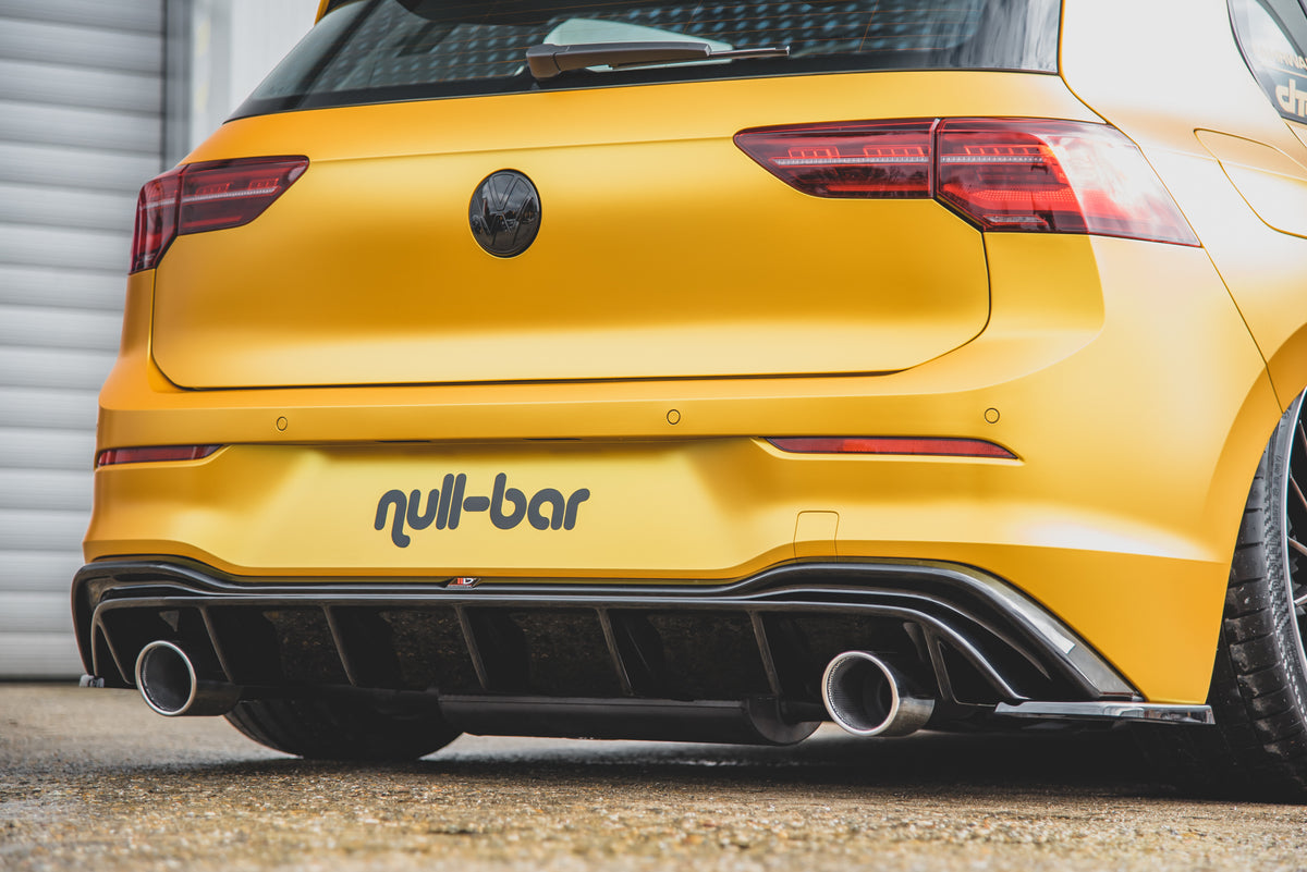Heckansatz (GTI LOOK) mit Auspuff passend für Volkswagen Golf Mk8