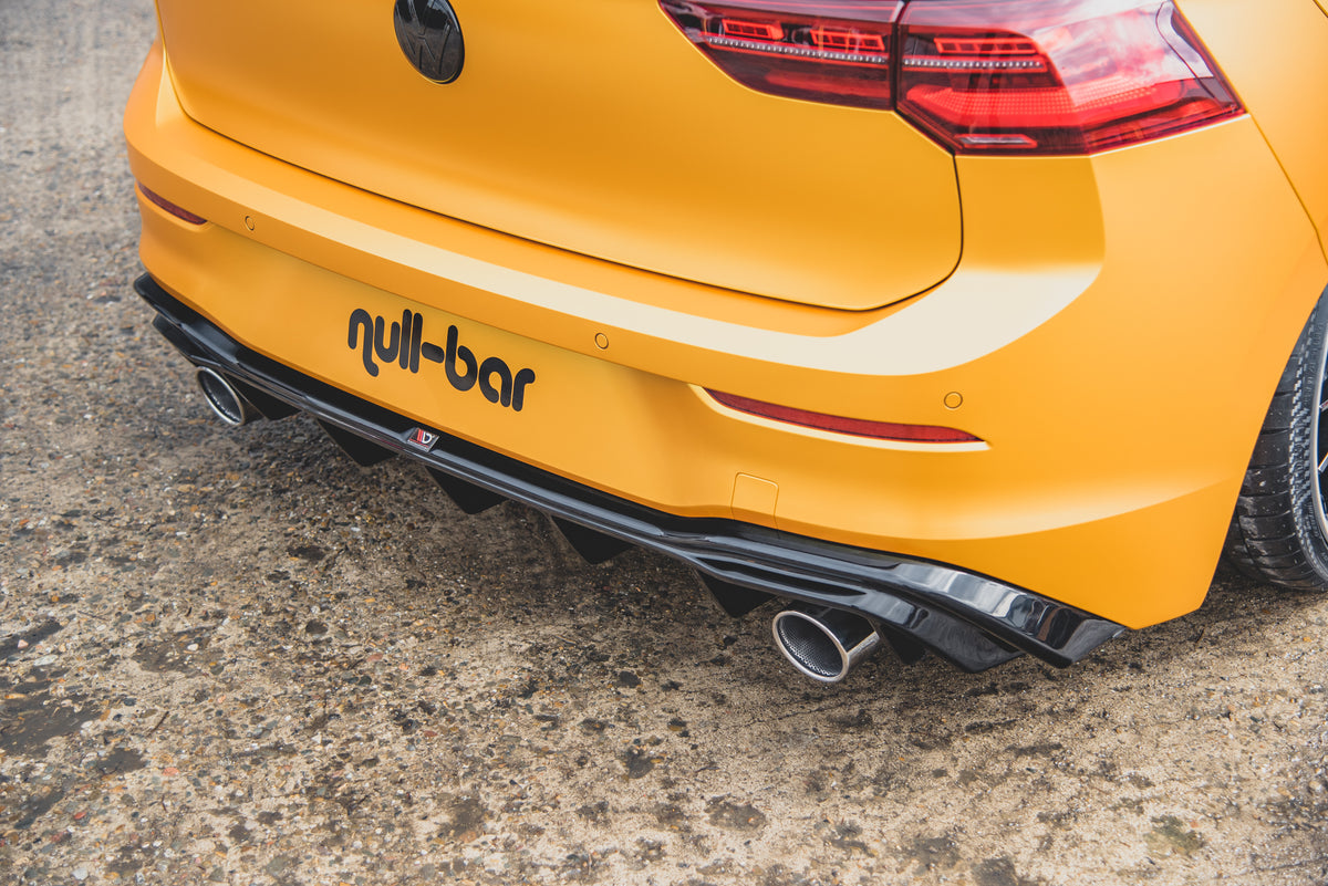 Heckansatz (GTI LOOK) mit Auspuff passend für Volkswagen Golf Mk8