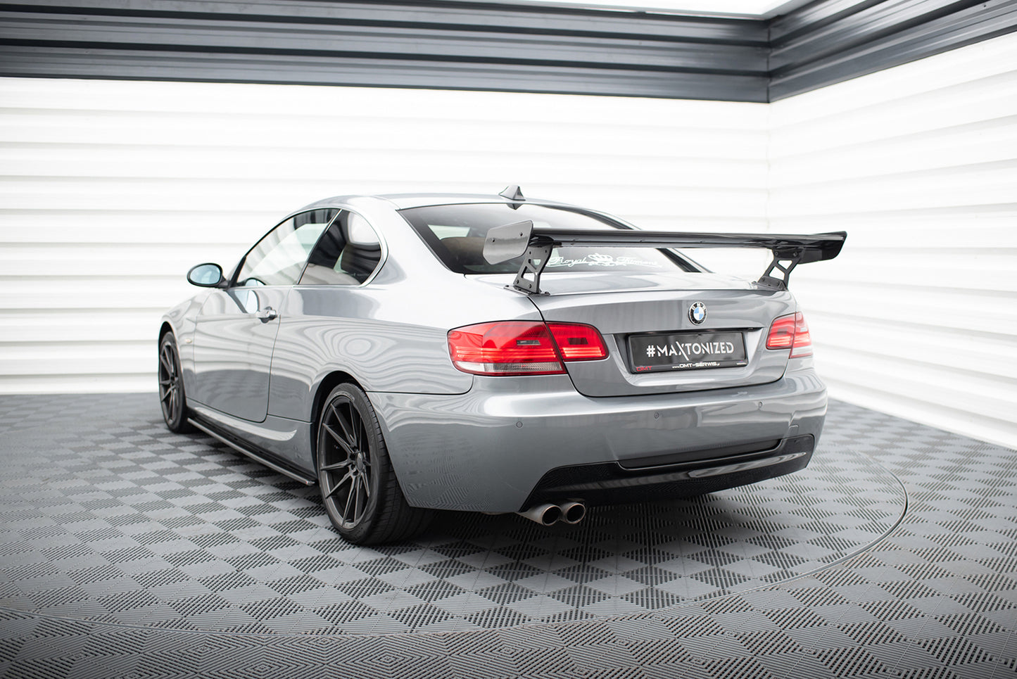 Carbon Spoiler With External Brackets Uprights suitable for BMW 3 / M3 Coupe E92