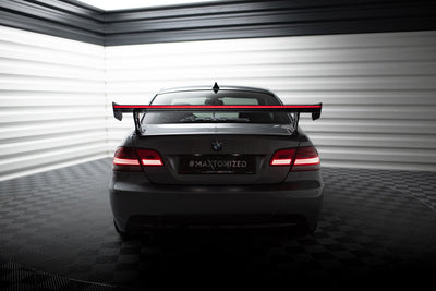 Carbon Spoiler With External Brackets Uprights + LED suitable for BMW 3 / M3 Coupe E92