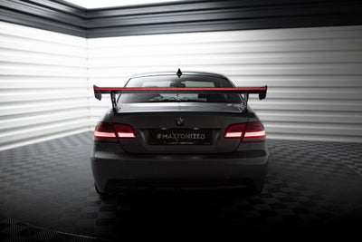 Carbon Spoiler With External Brackets Uprights + LED suitable for BMW 3 / M3 Coupe E92