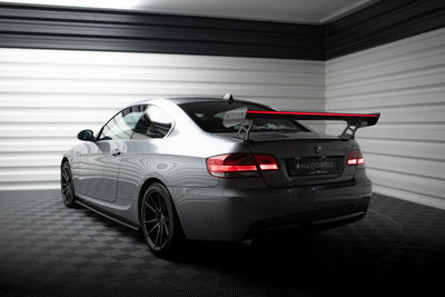 Carbon Spoiler With External Brackets Uprights + LED suitable for BMW 3 / M3 Coupe E92