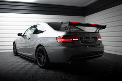 Carbon Spoiler With External Brackets Uprights + LED suitable for BMW 3 / M3 Coupe E92