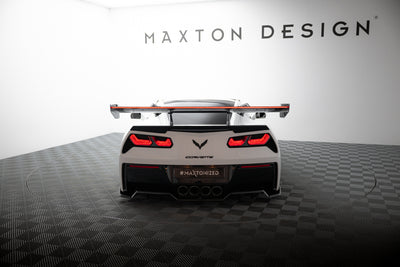 Carbon Spoiler With Upper Swan Mounting + LED suitable for Chevrolet Corvette Stingray / Grand Sport C7