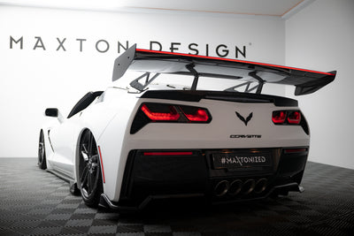 Carbon Spoiler With Upper Swan Mounting + LED suitable for Chevrolet Corvette Stingray / Grand Sport C7