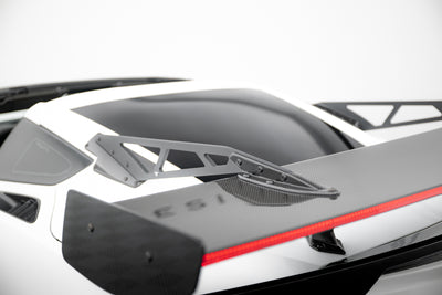 Carbon Spoiler With Upper Swan Mounting + LED suitable for Chevrolet Corvette Stingray / Grand Sport C7