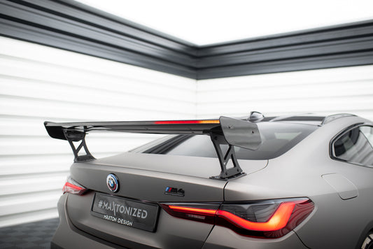Karbonowy Spoiler Z Zewnętrznymi Wspornikami + LED pasujący do BMW M4 G82 / G82 Facelift / M440i / 4 M-Pack G22 / G22 Facelift