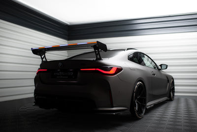 Carbon Spoiler With External Brackets Uprights + LED suitable for BMW M4 G82 / G82 Facelift / M440i / 4 M-Pack G22 / G22 Facelift