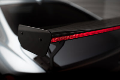 Carbon Spoiler With External Brackets Uprights + LED suitable for BMW 4 F32 / 4 F32 M-Pack Coupe