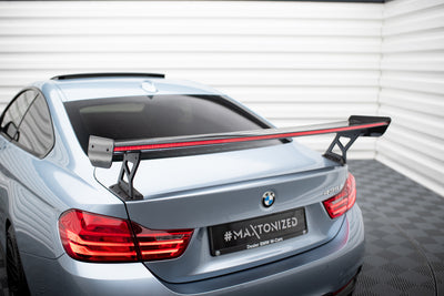 Carbon Spoiler With External Brackets Uprights + LED suitable for BMW 4 F32 / 4 F32 M-Pack Coupe