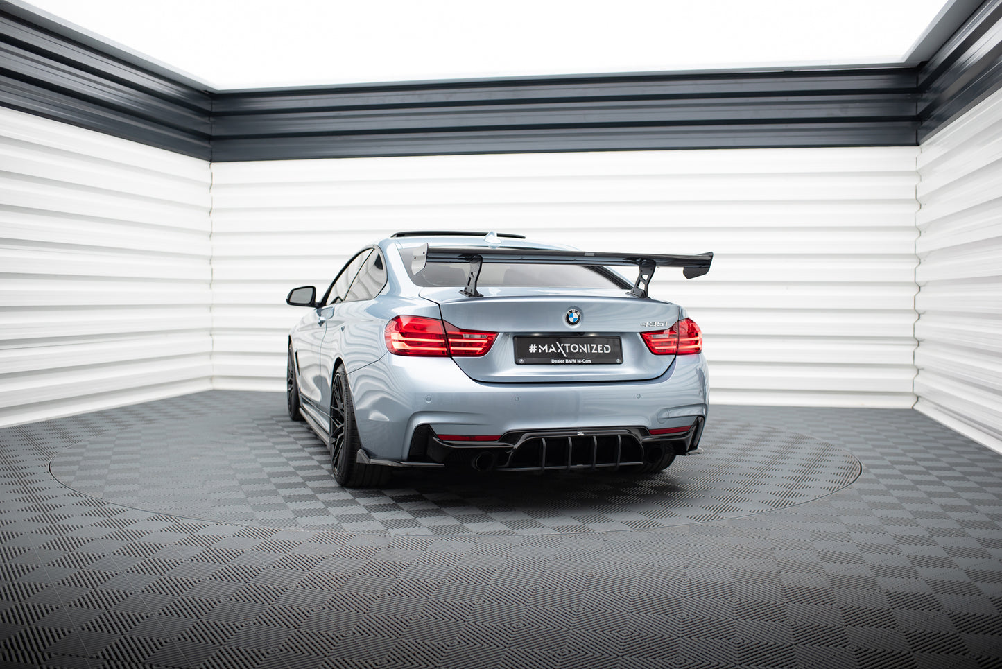 Carbon Spoiler With Internal Brackets Uprights suitable for BMW 4 F32 / 4 F32 M-Pack Coupe