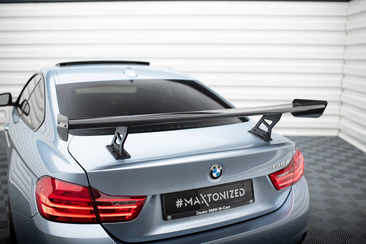 Carbon Spoiler With Internal Brackets Uprights suitable for BMW 4 F32 / 4 F32 M-Pack Coupe