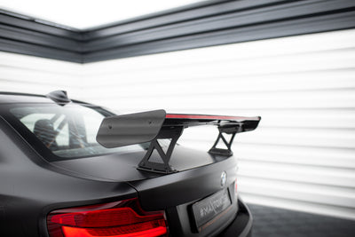 Carbon Spoiler With Internal Brackets Uprights + LED suitable for BMW M2 F87 / 2 / 2 M-Pack F22