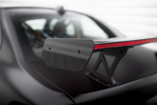 Karbonowy Spoiler Z Wewnętrznymi Wspornikami + LED pasujący do BMW M2 F87 / 2 / 2 M-Pack F22