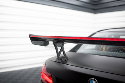 Carbon Spoiler With Internal Brackets Uprights + LED suitable for BMW M2 F87 / 2 / 2 M-Pack F22