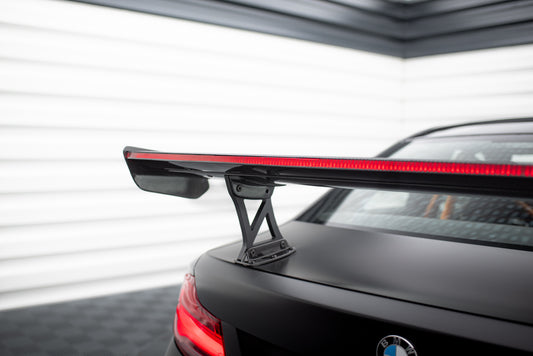 Karbonowy Spoiler Z Wewnętrznymi Wspornikami + LED pasujący do BMW M2 F87 / 2 / 2 M-Pack F22