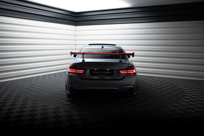Karbonowy Spoiler Z Wewnętrznymi Wspornikami + LED pasujący do BMW 4 F32 / 4 F32 M-Pack Coupe