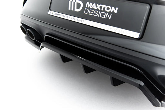 Arriere Splitter (avec une barre verticale) V.1 compatible avec Cupra Leon Hatchback Mk1 Facelift