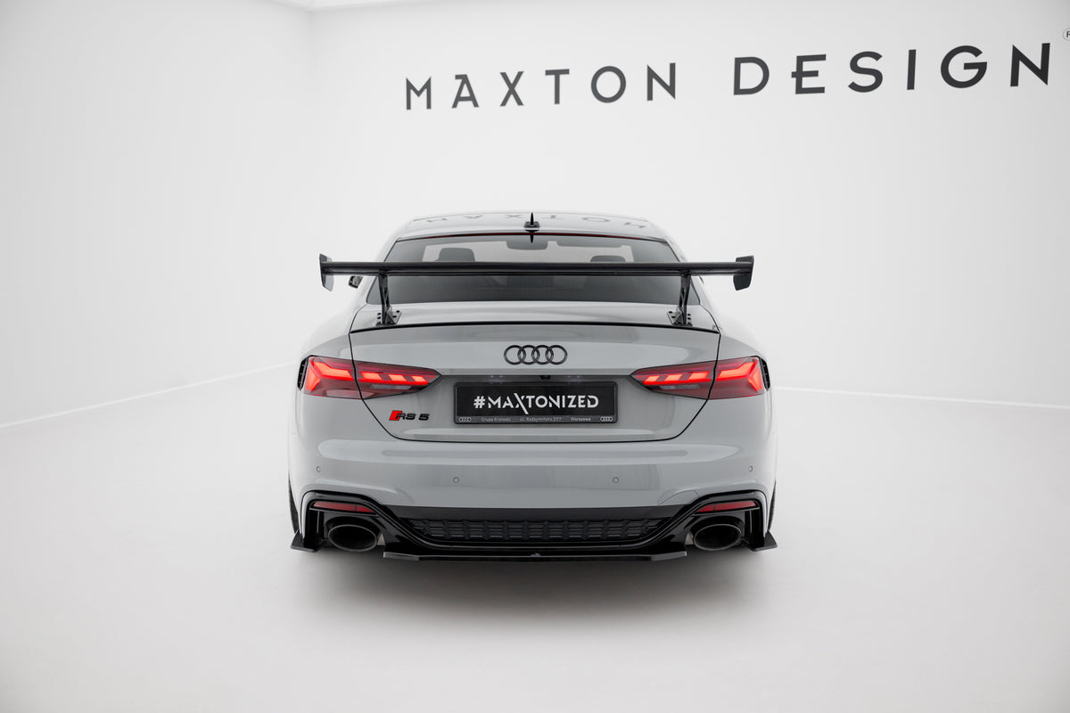 Karbonowy Spoiler Z Zewnętrznymi Wspornikami V.2 pasujący do Audi A5 / A5 S-Line / S5 / RS5 Coupe F5 / F5 Facelift