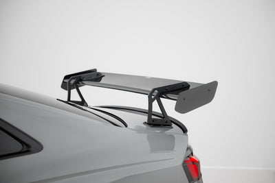 Carbon Spoiler With Upper Swan Mounting + LED suitable for Audi A5 / A5 S-Line / S5 / RS5 Coupe F5 / F5 Facelift