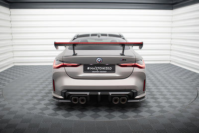 Karbonowy Spoiler Z Wewnętrznymi Wspornikami + LED pasujący do BMW M4 G82 / G82 Facelift / M440i / 4 M-Pack G22 / G22 Facelift