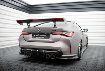 Karbonowy Spoiler Z Wewnętrznymi Wspornikami + LED pasujący do BMW M4 G82 / G82 Facelift / M440i / 4 M-Pack G22 / G22 Facelift
