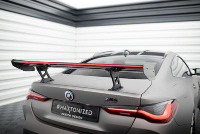 Karbonowy Spoiler Z Wewnętrznymi Wspornikami + LED pasujący do BMW M4 G82 / G82 Facelift / M440i / 4 M-Pack G22 / G22 Facelift