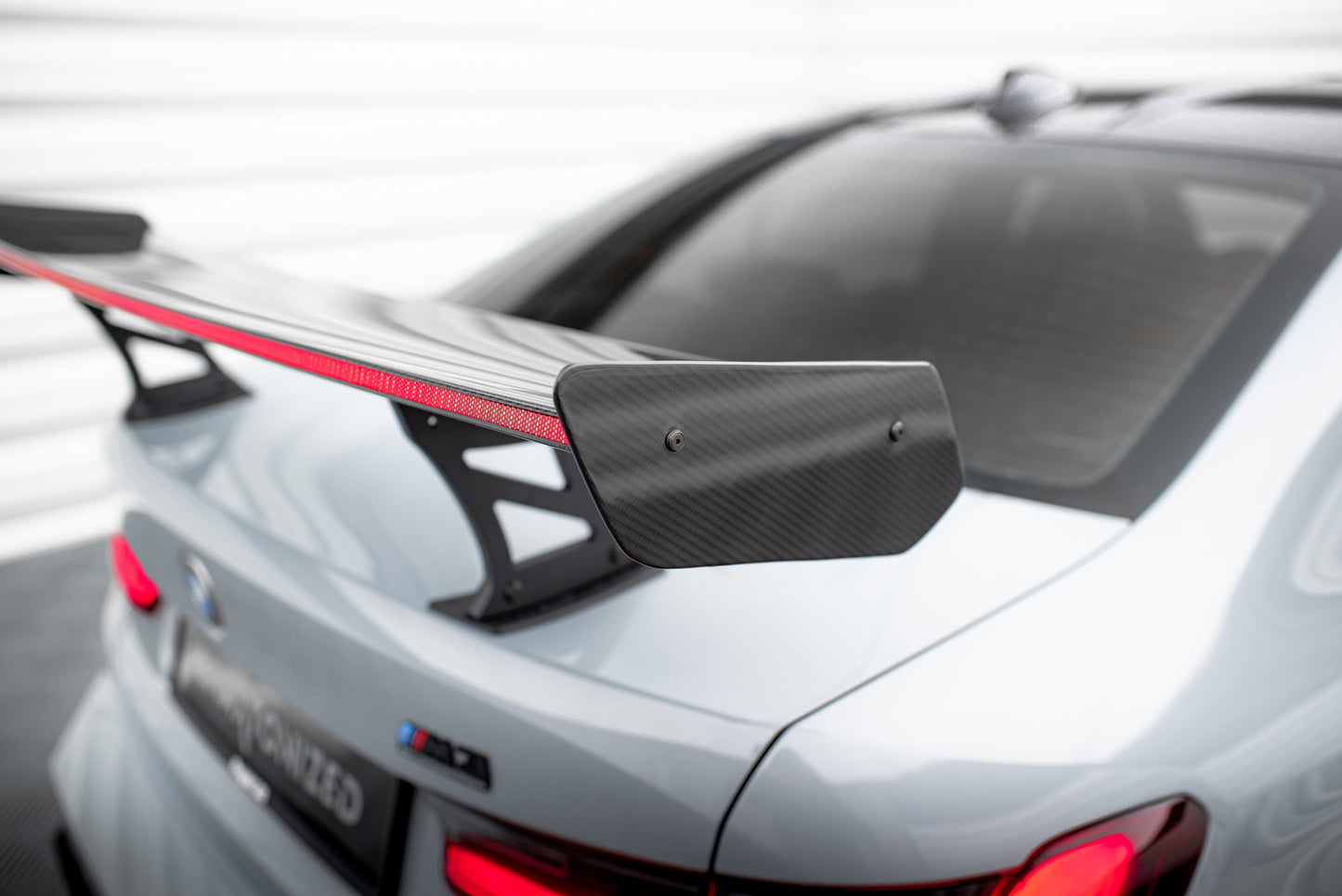 Carbon Spoiler With Internal Brackets Uprights + LED suitable for BMW M3 G80 / M340i G20 / 3 M-Pack G20 / 3 Standard G20