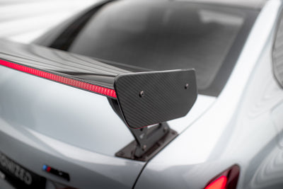 Karbonowy Spoiler Z Zewnętrznymi Wspornikami + LED pasujący do BMW M3 G80 / M340i G20 / 3 M-Pack G20 / 3 Standard G20