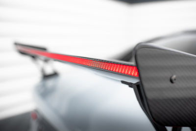 Karbonowy Spoiler Z Zewnętrznymi Wspornikami + LED pasujący do BMW M3 G80 / M340i G20 / 3 M-Pack G20 / 3 Standard G20