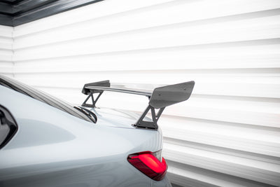 Karbonowy Spoiler Z Zewnętrznymi Wspornikami + LED pasujący do BMW M3 G80 / M340i G20 / 3 M-Pack G20 / 3 Standard G20