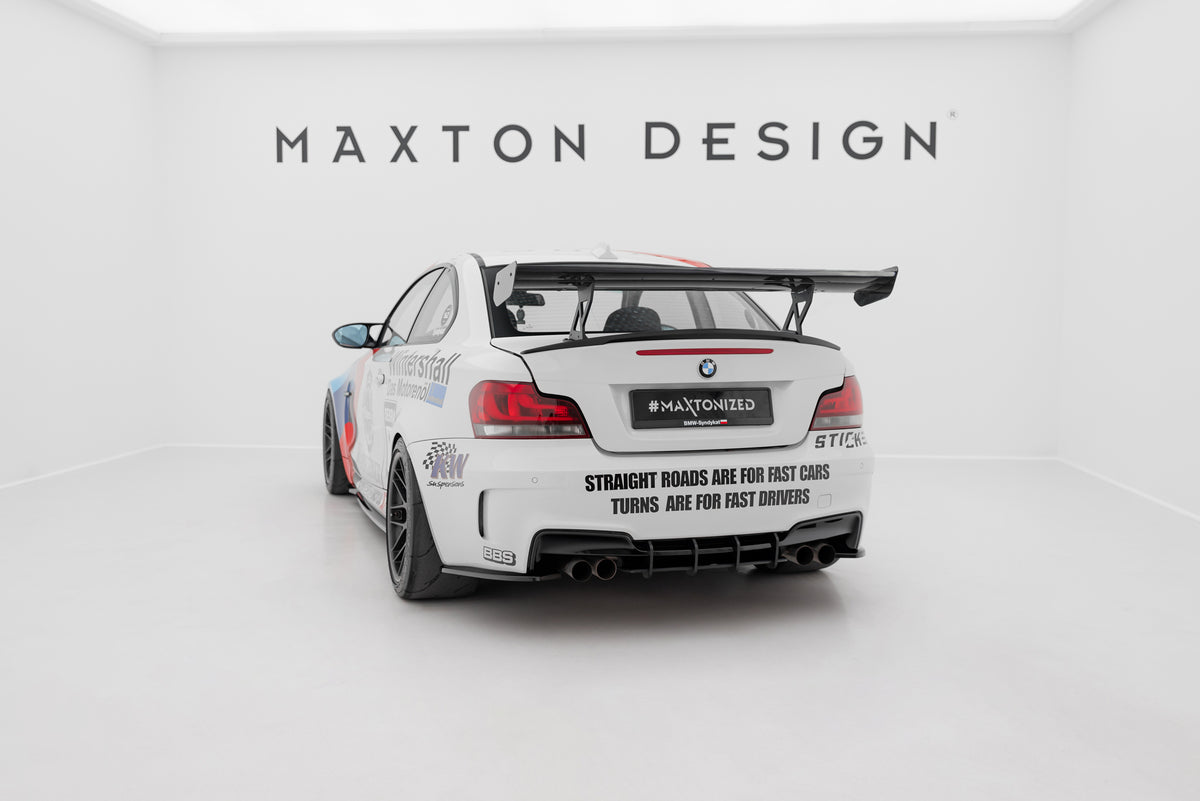 Carbon Spoiler With Internal Brackets Uprights V.1 suitable for BMW 1 M E82