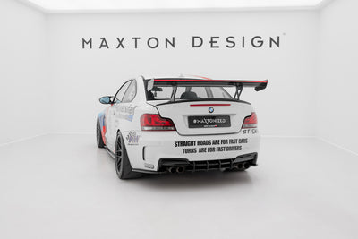 Carbon Spoiler With Internal Brackets Uprights V.1 + LED suitable for BMW 1 M E82