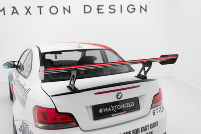 Carbon Spoiler With Internal Brackets Uprights V.1 + LED suitable for BMW 1 M E82