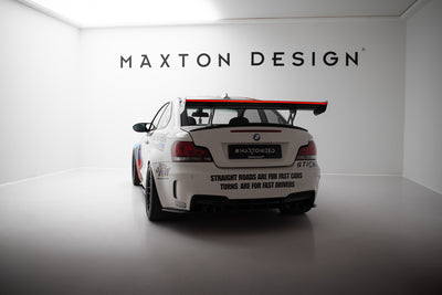 Carbon Spoiler With Internal Brackets Uprights V.1 + LED suitable for BMW 1 M E82