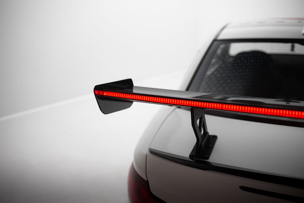 Carbon Spoiler With Internal Brackets Uprights V.1 + LED suitable for BMW 1 M E82