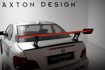 Carbon Spoiler With Internal Brackets Uprights V.2 + LED suitable for BMW 1 M E82