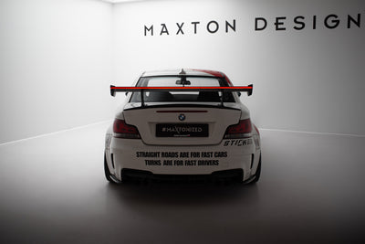 Carbon Spoiler With Internal Brackets Uprights V.2 + LED suitable for BMW 1 M E82