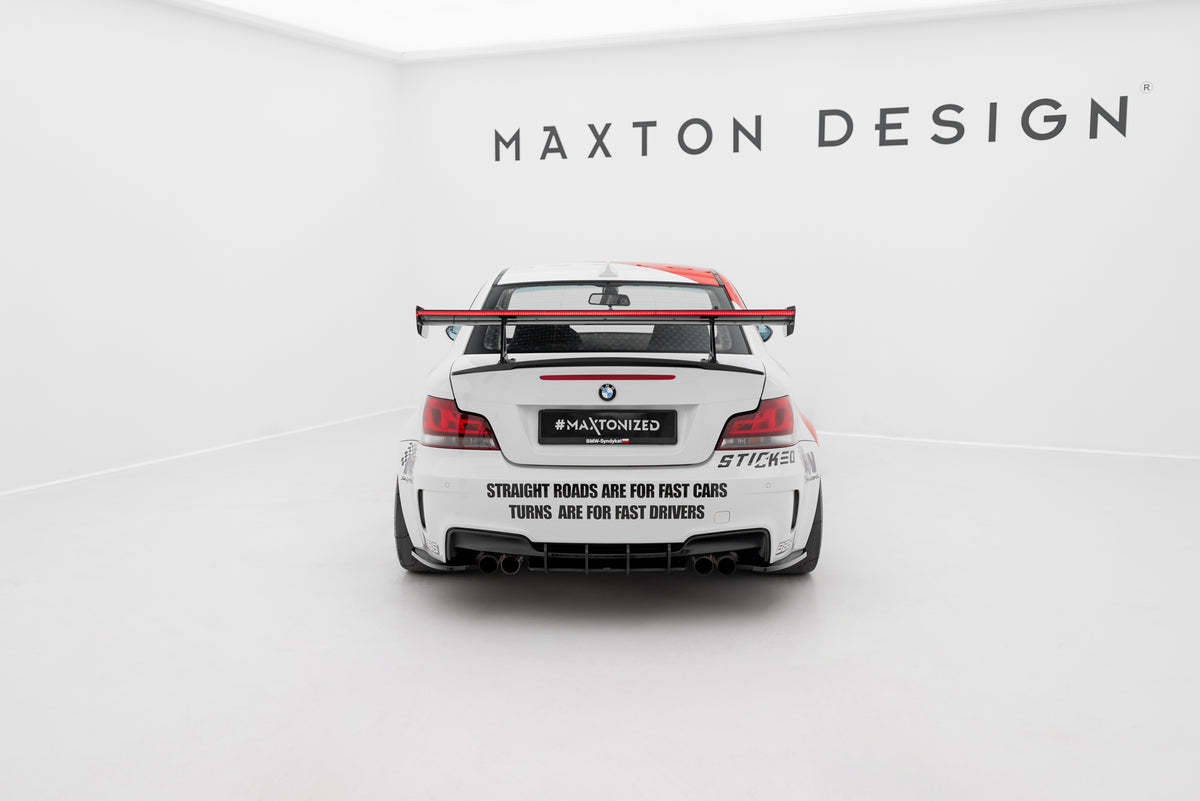 Carbon Spoiler With Upper Swan Mounting + LED suitable for BMW 1 M E82