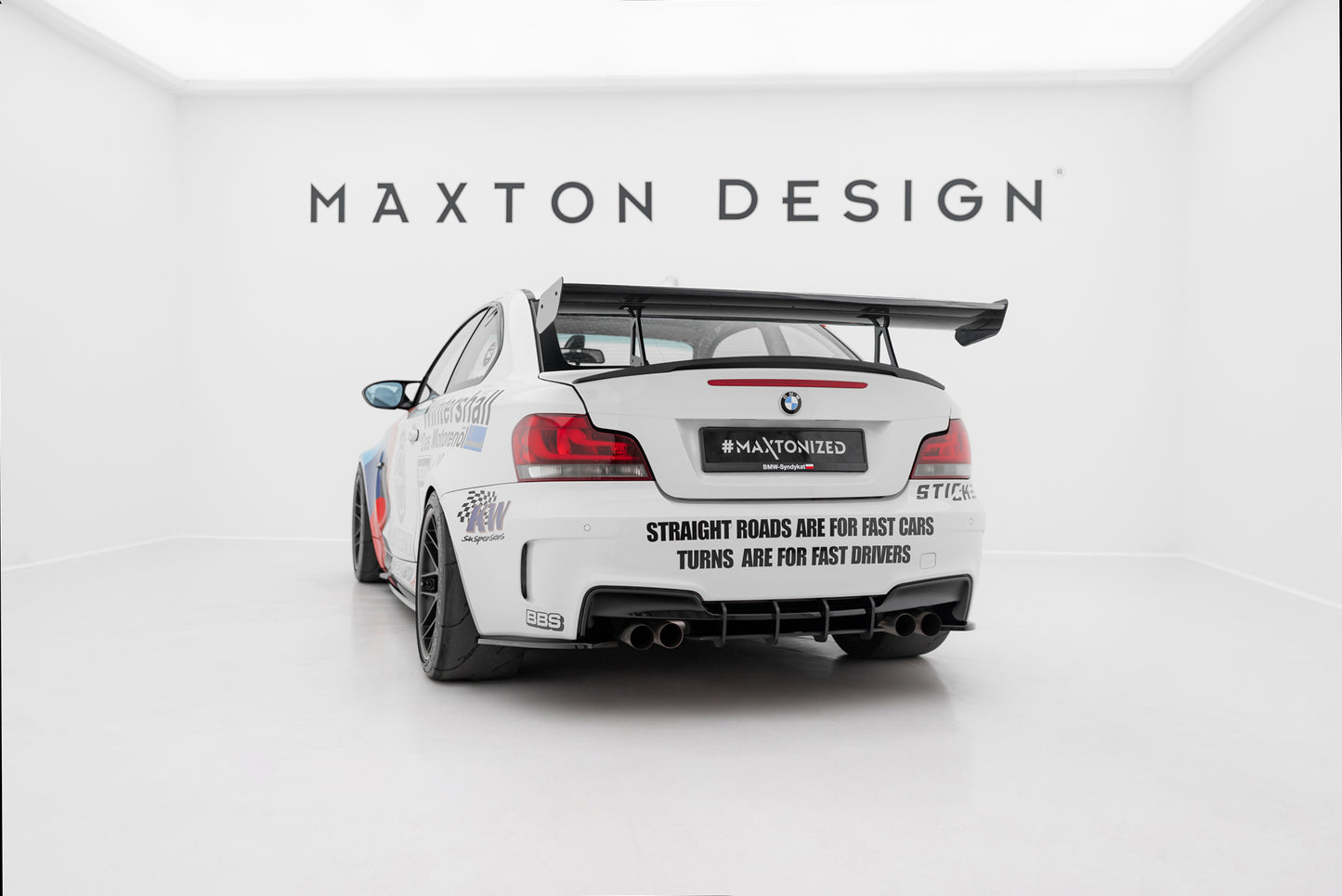 Carbon Spoiler With Upper Swan Mounting  suitable for BMW 1 M E82