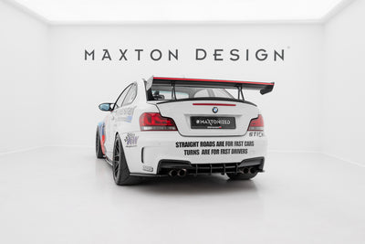 Carbon Spoiler With Upper Swan Mounting + LED suitable for BMW 1 M E82